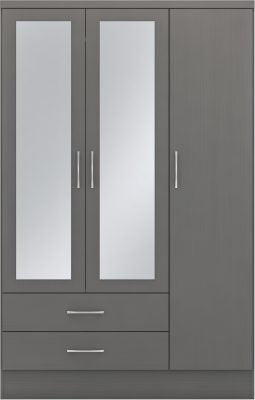 Nevada 3D Effect Grey Coloured Bedroom Set
