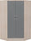 Nevada Grey Coloured Bedroom Set