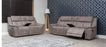 Barello Brown Grey Reclining Suite
