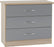 Nevada Grey Coloured Bedroom Set