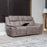Barello Brown Grey Reclining Suite