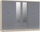 Nevada Grey Coloured Bedroom Set